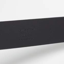 Montblanc Black Leather Cut to Size Buckle Belt