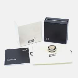 Montblanc Men's Contemporary Collection Black PVD Steel Sliding Ring Size 64