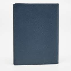 Montblanc Navy Blue Leather Sartorial Passport Holder