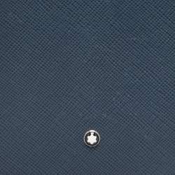 Montblanc Navy Blue Leather Sartorial Passport Holder