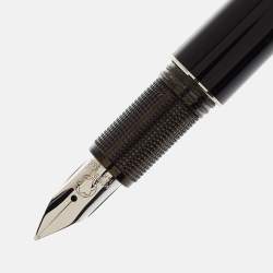 Montblanc Black Resin Silver Tone Pens Set of 2 Pens