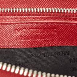 Montblanc Red Leather Meisterstuck Zip Around Wallet