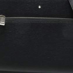 Montblanc Black Leather Meisterstuck 4810 Envelope Bag