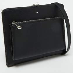 Montblanc Black Leather Meisterstuck 4810 Envelope Bag