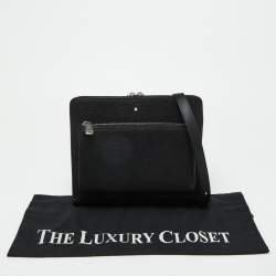 Montblanc Black Leather Meisterstuck 4810 Envelope Bag