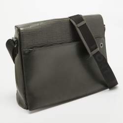 Montblanc Metallic Leather Westside Flap Messenger Bag