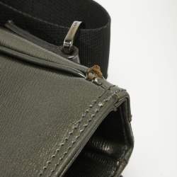 Montblanc Metallic Leather Westside Flap Messenger Bag