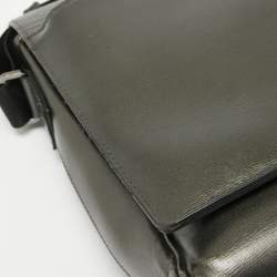 Montblanc Metallic Leather Westside Flap Messenger Bag