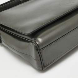 Montblanc Metallic Leather Westside Flap Messenger Bag