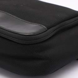 Montblanc Black Nylon and Leather Nightflight Wash Bag