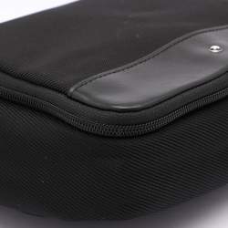 Montblanc Black Nylon and Leather Nightflight Wash Bag