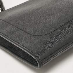 Montblanc Black Leather Meisterstuck Wristlet Pouch