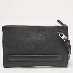 Montblanc Black Leather Meisterstuck Wristlet Pouch