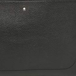 Montblanc Black Leather Meisterstuck Wristlet Pouch