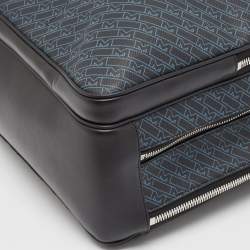 Montblanc Black/Blue Monogram Coated Canvas and Leather Backpack