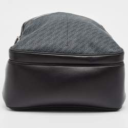 Montblanc Black/Blue Monogram Coated Canvas and Leather Backpack