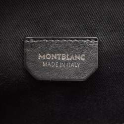 Montblanc Black/Blue Monogram Coated Canvas and Leather Backpack