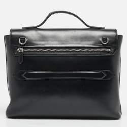 Montblanc Black Leather Meisterstück Neo Briefcase Bag