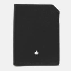 Montblanc Black Nylon and Leather Nightflight Business Card Holder Montblanc TLC