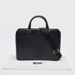 Montblanc Black Leather Meisterstuck Briefcase