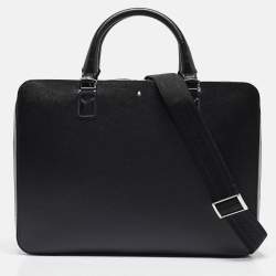 Montblanc Black Leather Meisterstuck Briefcase
