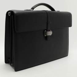 Montblanc Black Leather Westside Briefcase