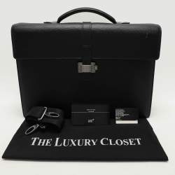 Montblanc Black Leather Westside Briefcase