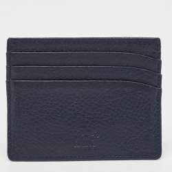 Montblanc Blue Grain Leather Meisterstuck 6CC Card Holder