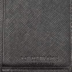 Montblanc Black Nylon and Leather Nightflight Business Card Holder