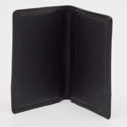 Montblanc Black Nylon and Leather Nightflight Business Card Holder