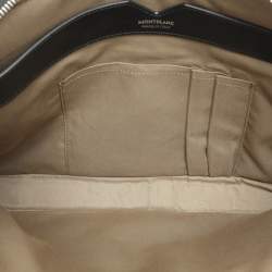 Montblanc Black Leather Meisterstück Urban Laptop Bag