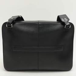 Montblanc Black Leather Meisterstück Urban Laptop Bag