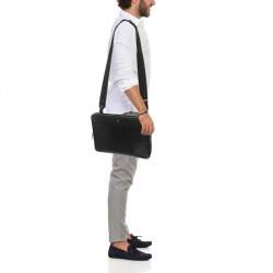 Montblanc Black Leather Meisterstück Urban Laptop Bag