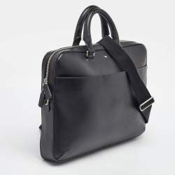 Montblanc Black Leather Sartorial Document Briefcase