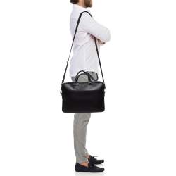 Montblanc Black Leather Sartorial Document Briefcase