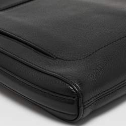 Montblanc Black Leather Meisterstuck Messenger Bag