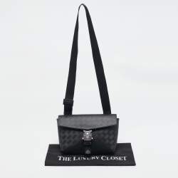 Montblanc Black Leather Extreme 3.0 4810 M Lock Buckle Envelope Crossbody Bag