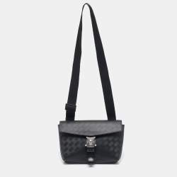 Montblanc Black Leather Extreme 3.0 4810 M Lock Buckle Envelope Crossbody Bag