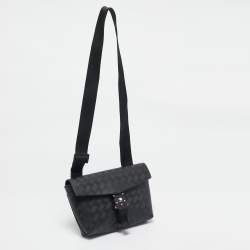 Montblanc Black Leather Extreme 3.0 4810 M Lock Buckle Envelope Crossbody Bag
