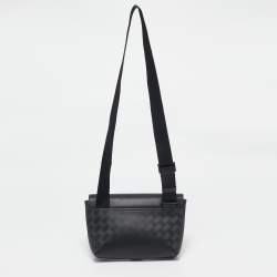 Montblanc Black Leather Extreme 3.0 4810 M Lock Buckle Envelope Crossbody Bag
