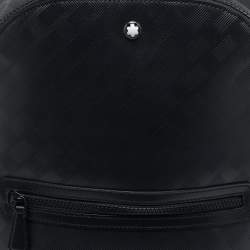 Pre Owned Montblanc Black Textured Leather Extreme 3.0 Backpack
