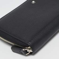 Montblanc Black Leather Meisterstuck Zip Around Wallet