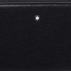 Montblanc Black Leather Meisterstuck Zip Around Wallet