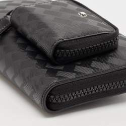 Montblanc Black Textured Leather Extreme 3.0 Zip Around Wallet