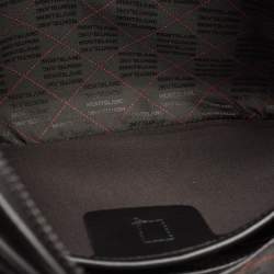 Pre Owned Montblanc Black/Red Leather Urban Racing Spirit Briefcase Bag