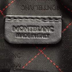 Pre Owned Montblanc Black/Red Leather Urban Racing Spirit Briefcase Bag