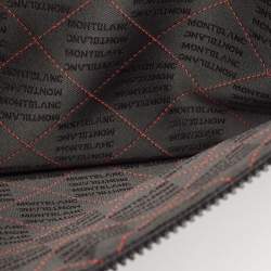 Pre Owned Montblanc Black/Red Leather Urban Racing Spirit Briefcase Bag