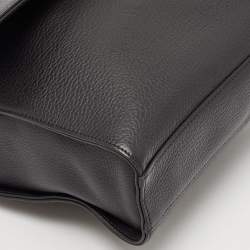 Montblanc Black Leather Meisterstuck North South Messenger Bag