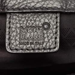 Montblanc Black Leather Meisterstuck North South Messenger Bag