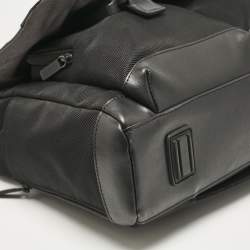 Montblanc Black Leather and Nylon Single Gusset Nightflight Briefcase